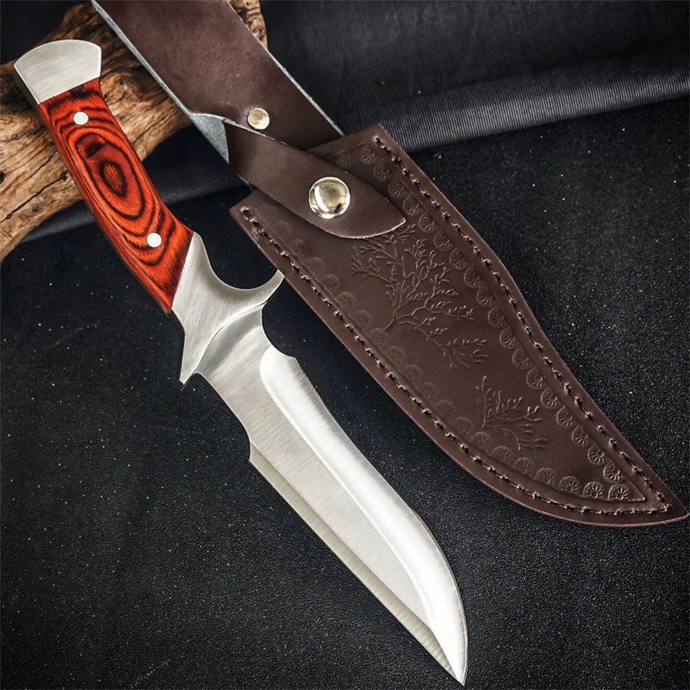 1PC 9" Outdoors Knife 9CR17 Blade Portable Knife Creative Storage Knife with Sheath