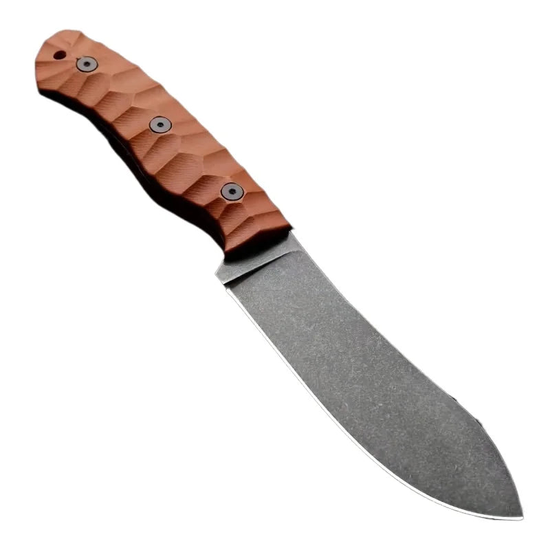 Straight Knife D2 Blade G10 Handle Outdoor Camping Durable Tactical Convenient Hunting Self Defense
