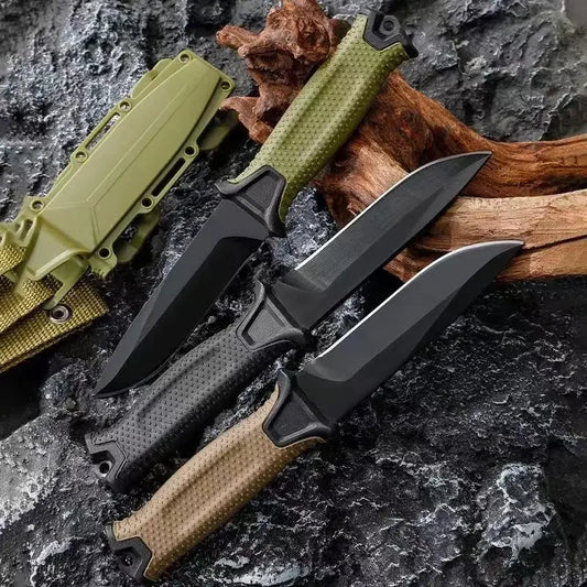 2024 Stainless Steel Outdoor Survival Knife Portable Camping Pocket Knife