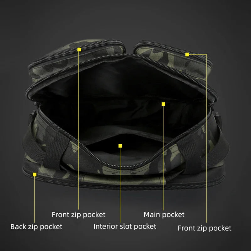 Trekking Tactical Handbags Shoulder Bag Camping  Hiking Travel Climbing Fishing Sling Crossbody  Molle Bag