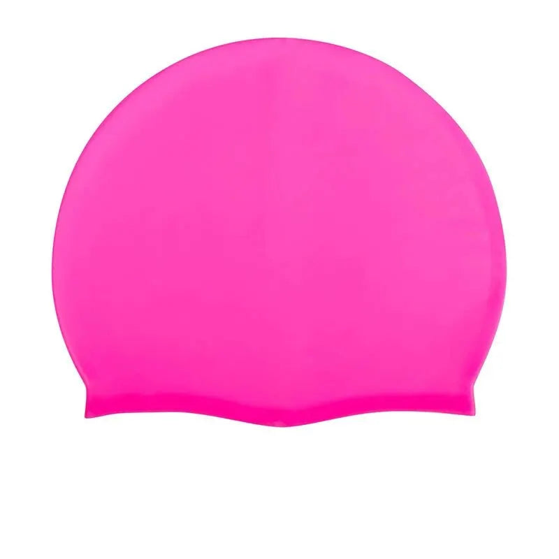 Silicone Waterproof Swim Hat for  Adult Kids Long Hair Pool Caps Diving Equipment Elastic Caps