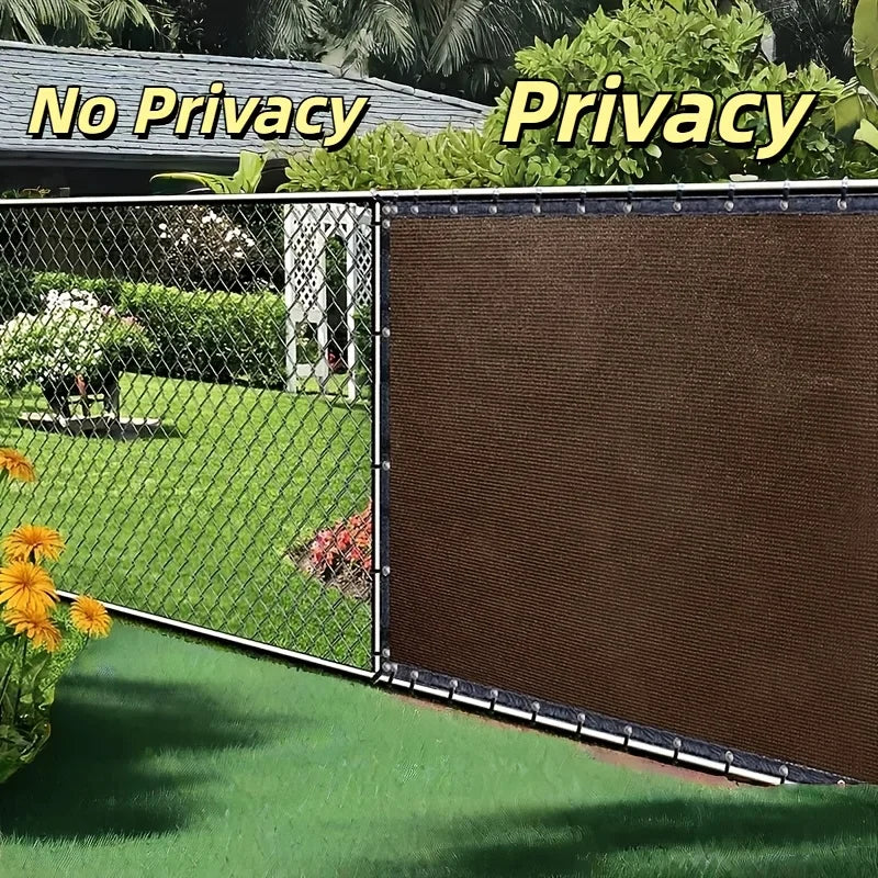 4/5/6/7/8ft , Heavy Duty Privacy Fence Screen, Outdoor Shade Cloth Mesh Barrier, Cable Zip Ties Included