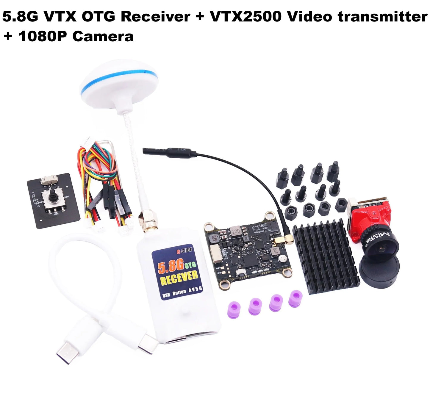 B-CUBE 5.8G VTX 800 1000 1600 2500mW 48CH  Input Voltage Video Transmitter Power 25 1000mW