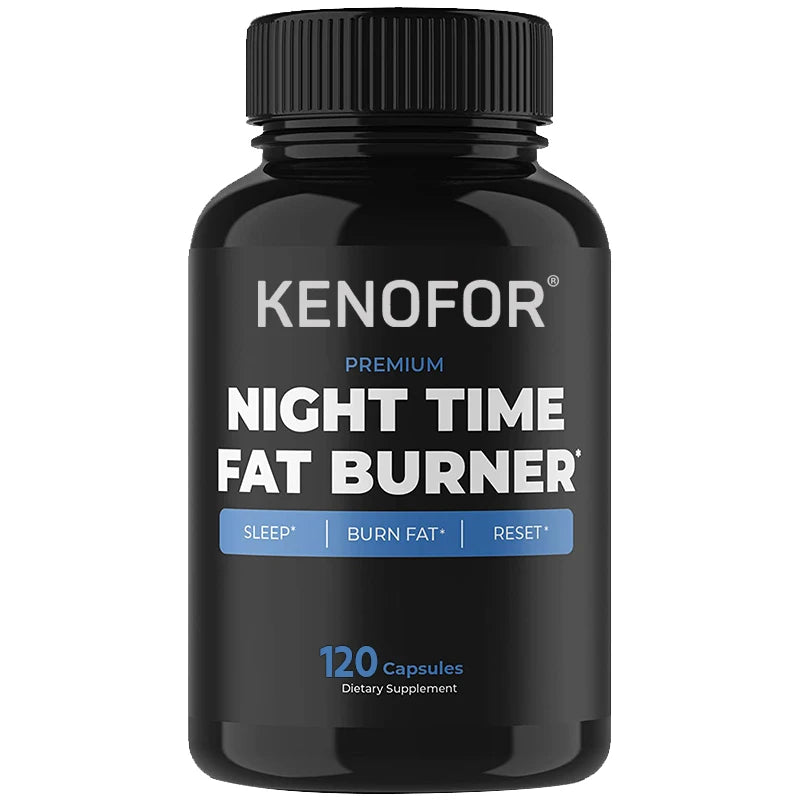 Night Time Fat Burner Supplement To Reduce Belly Fat - Helps Metabolic Cleansing, Sleep Aid Appetite Suppressant
