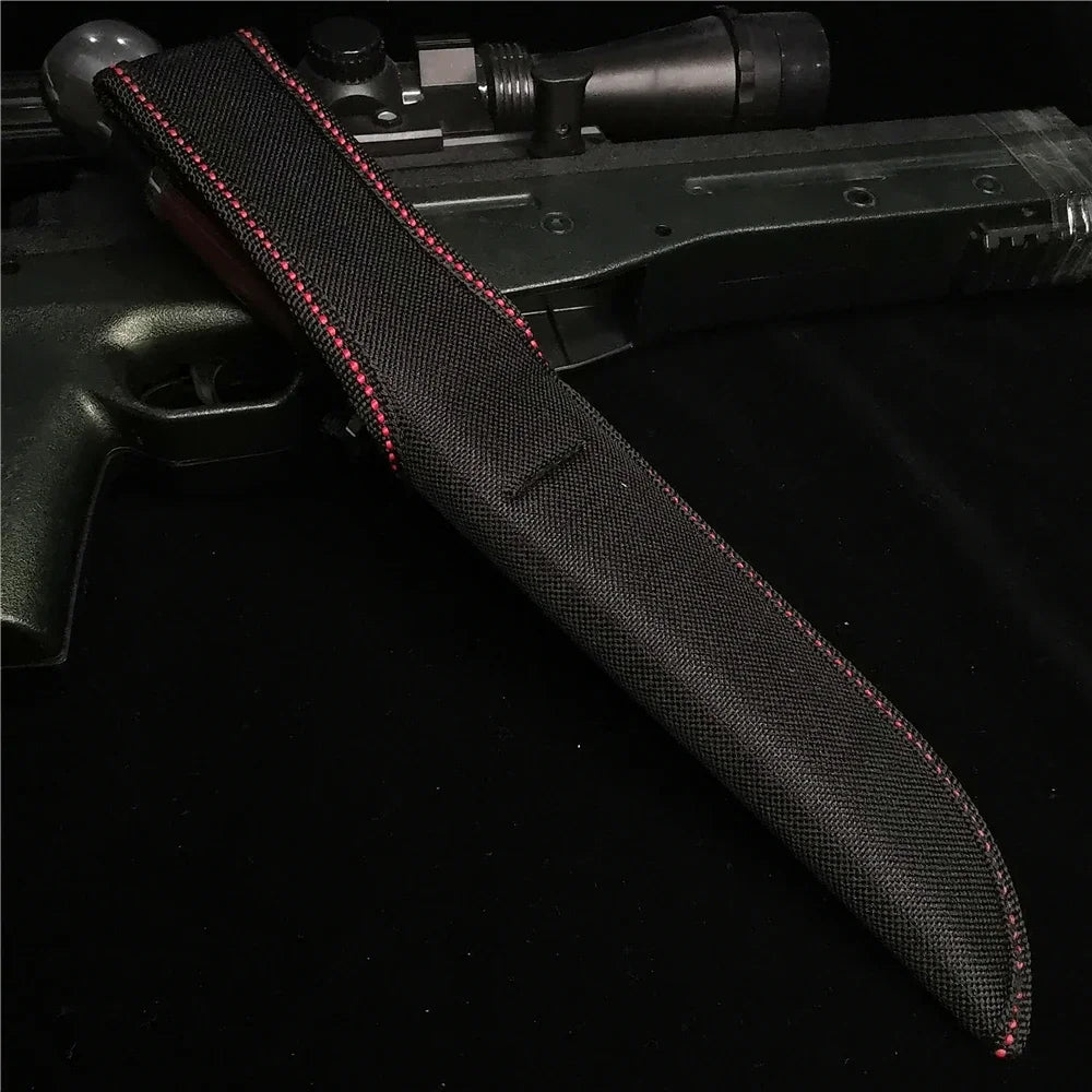 Sharp Sword, Stainless Steel Knife, Outdoor Camping Hunting Knife, with Nylon  Cover