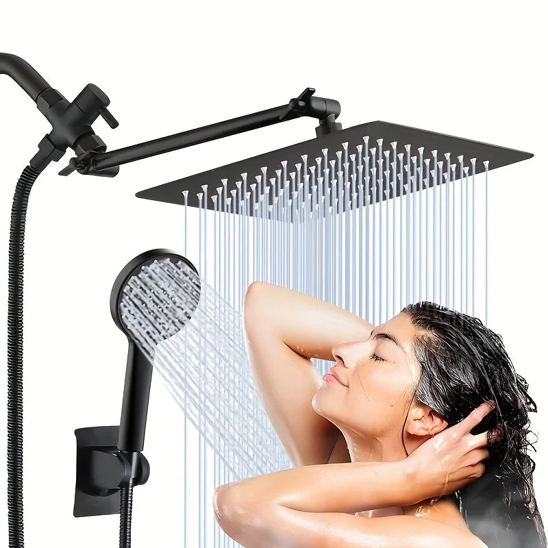 Bathroom chrome plated concealed stainless steel pressurized shower