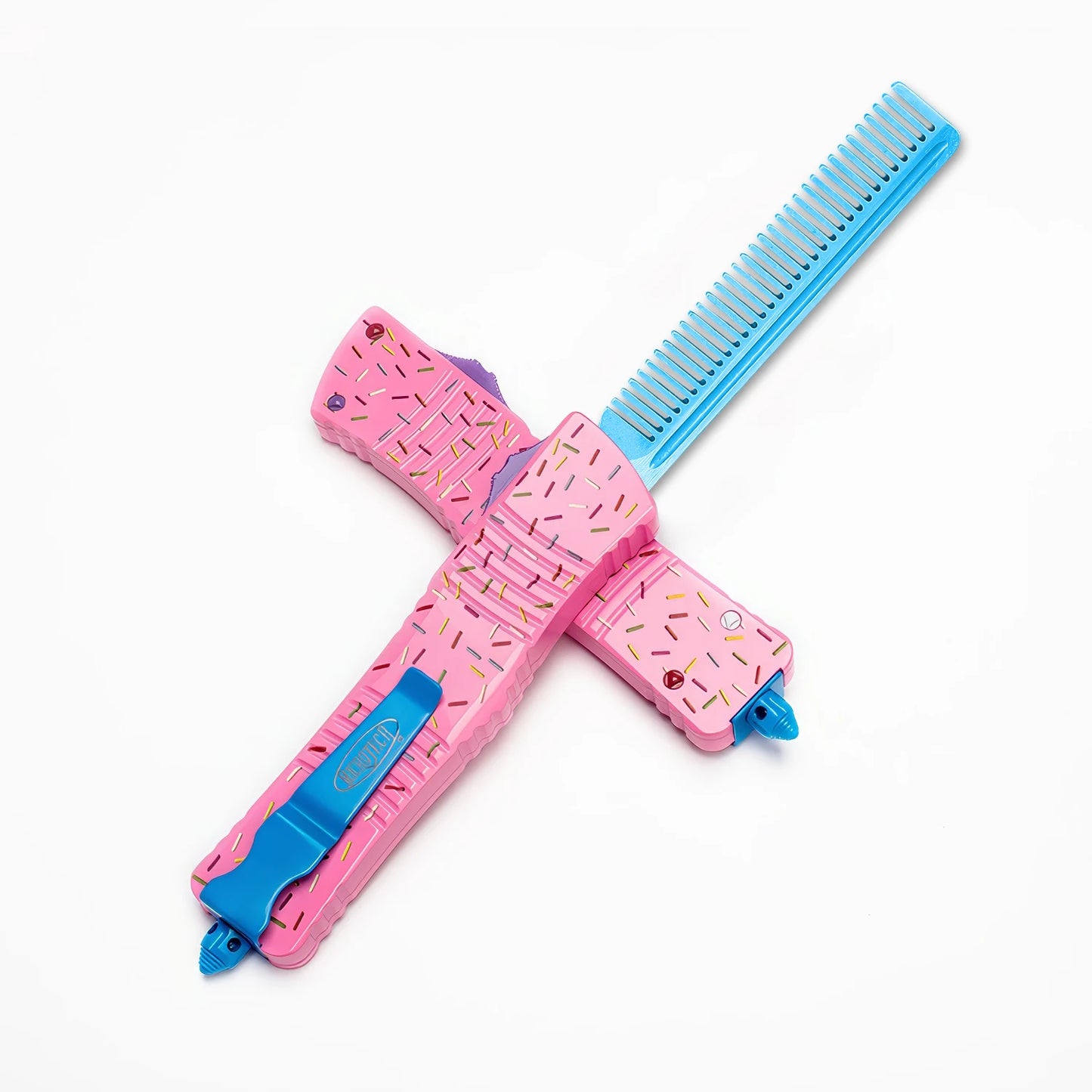 Microtech Dragon Dessert Donut  OTF Blue Blade D2 Outdoor