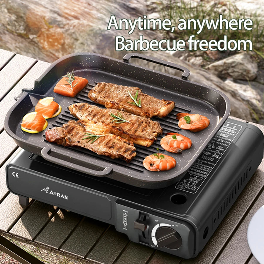 Cassette Stove Household Outdoor Portable Stove Grill 2900W High Fire Gas Stove