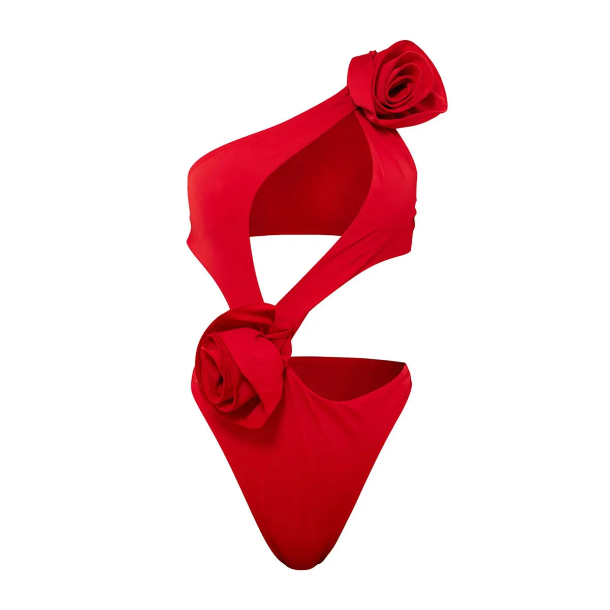 2025 Red Flower Swimsuit With Cover Up Desire Swim Suit Luxury Women Swimwear
