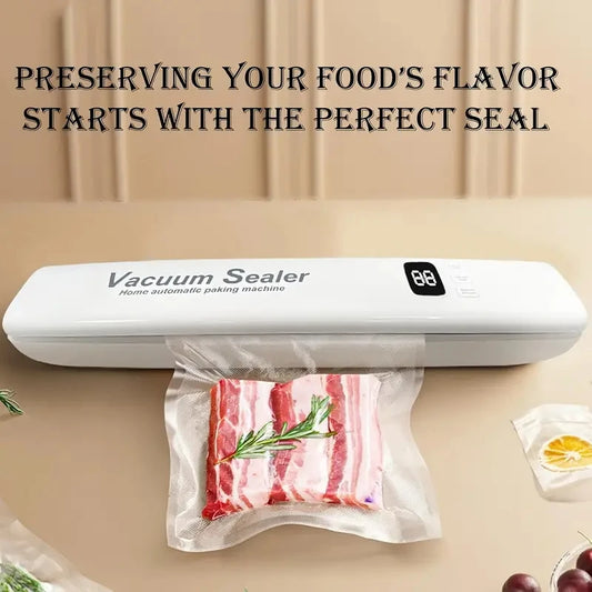 Machine Food Vacuum Sealer Automatic Air Sealing System For Food Dry And Wet Food Modes Compact Design