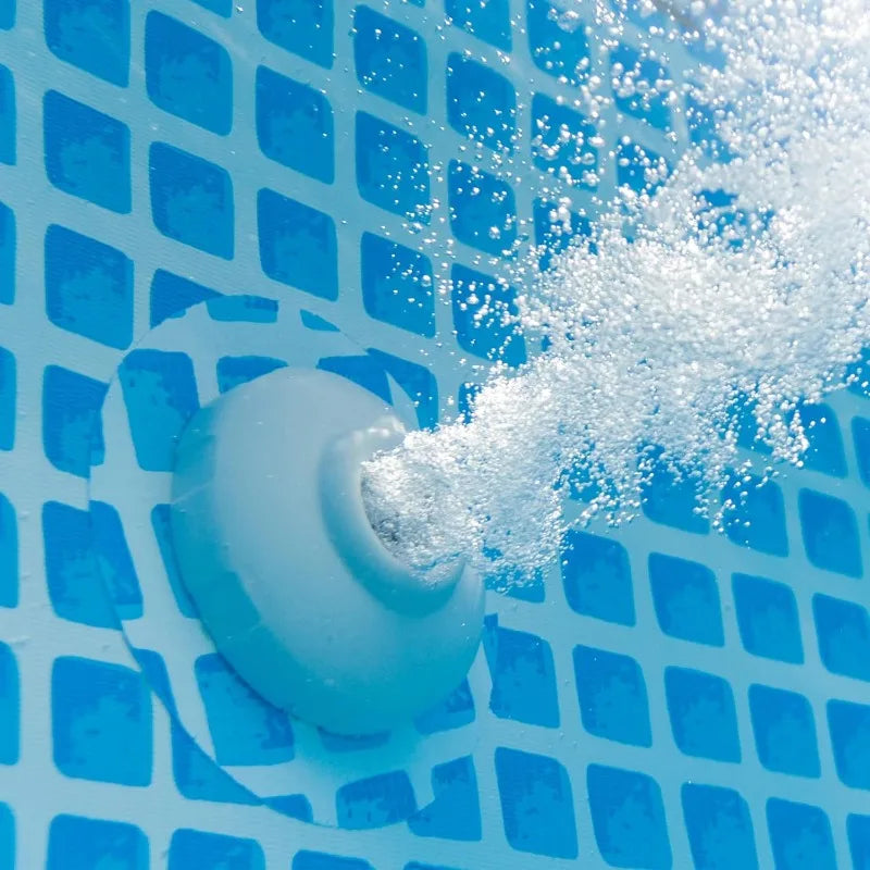 INTEX Inflatable Above-Ground Swimming Pool, Easy Set 15ft x 48in w/ Filter Pump & Ladder