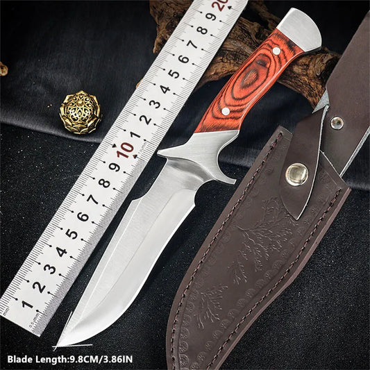 1PC 9" Outdoors Knife 9CR17 Blade Portable Knife Creative Storage Knife with Sheath