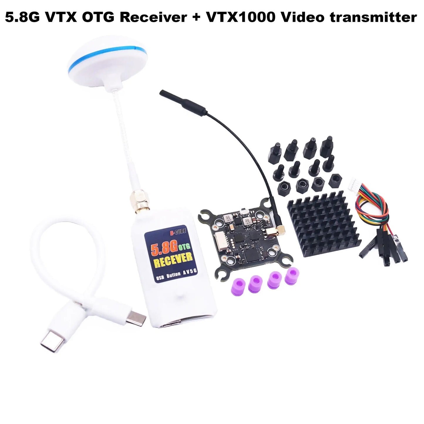 B-CUBE 5.8G VTX 800 1000 1600 2500mW 48CH  Input Voltage Video Transmitter Power 25 1000mW