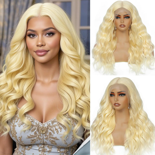 13x6 HD Lace Frontal Wigs Human Hair 613 Blonde 30 Inch Lace Colored Wigs For Women Body Wave Transparent Lace Front Wig