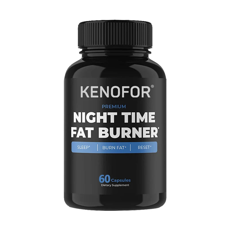 Night Time Fat Burner Supplement To Reduce Belly Fat - Helps Metabolic Cleansing, Sleep Aid Appetite Suppressant