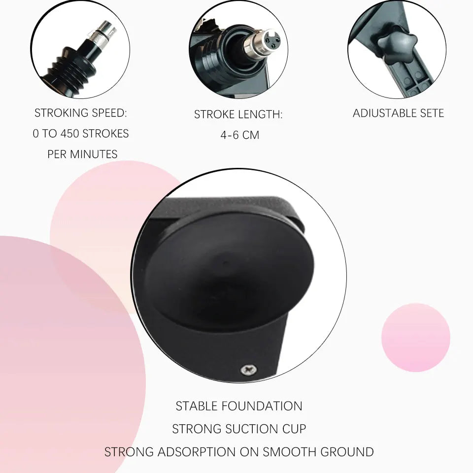 New Wireless Control Sex Machine for Woman Adjustable Masturbating Pumping SexTooys for Men Adult Toys Upgrade Vibrator Dildo