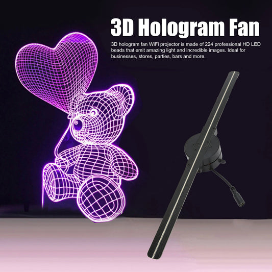 WiFi 3D Hologram Fan Multiple Control Methods 2000x224 3D Hologram Projector