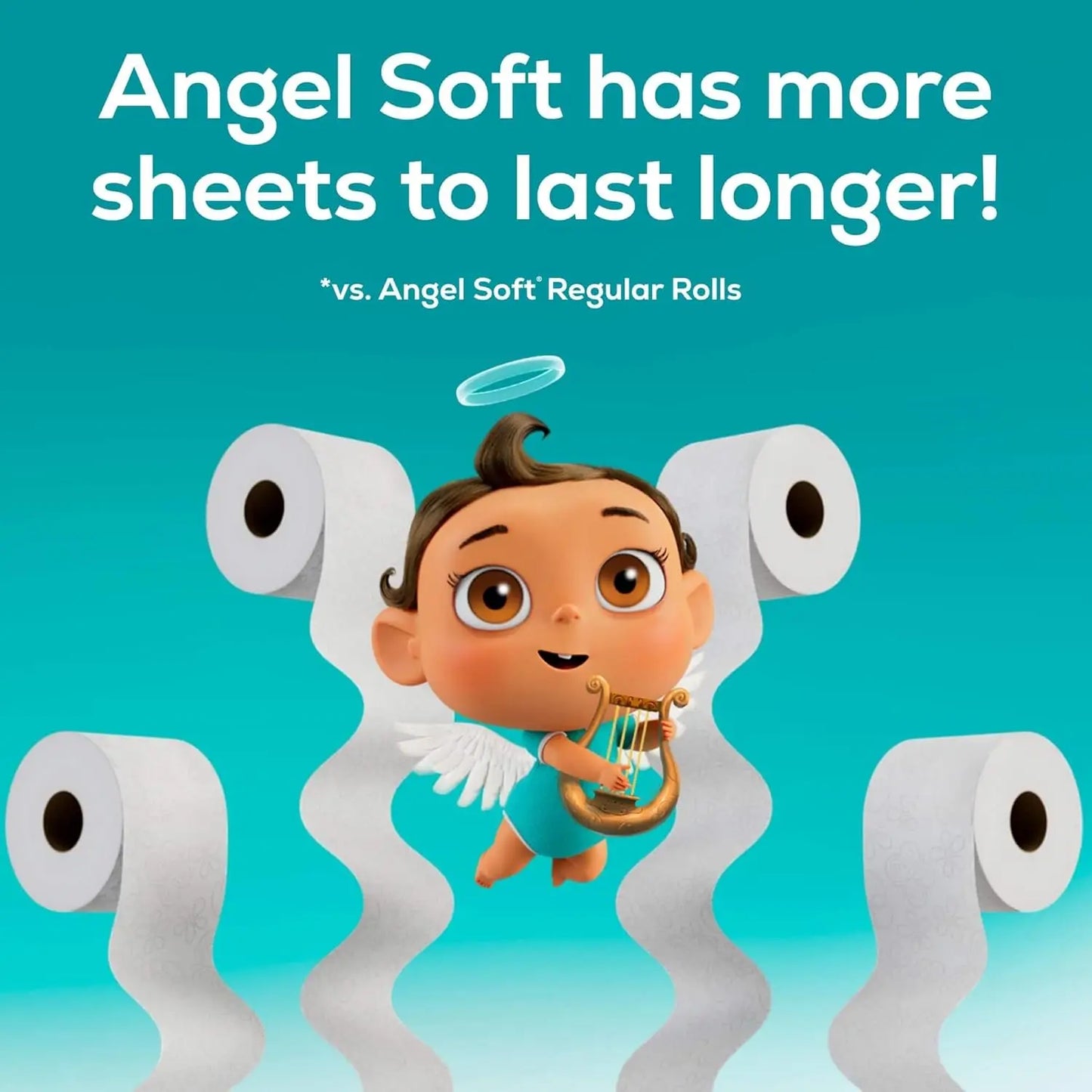 Soft Toilet Paper, 4/8/16/48 Mega Rolls = 16/32/64/192 Regular Rolls, Soft and Strong Toilet Tissue