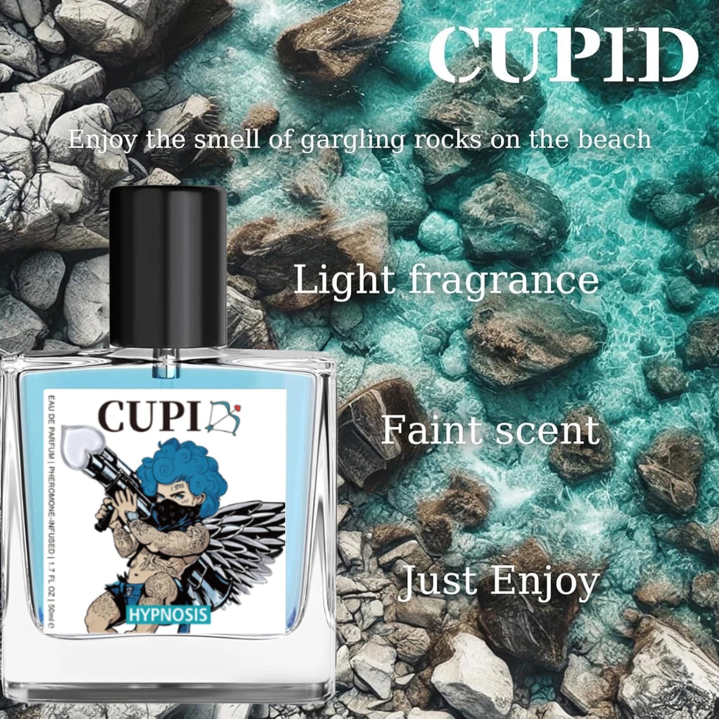50ml Cupid Hypnosis Perfume Pheromone Cologne for Men Long Lasting Enhances Intimacy High Quality Hombre Perfume Attract Women