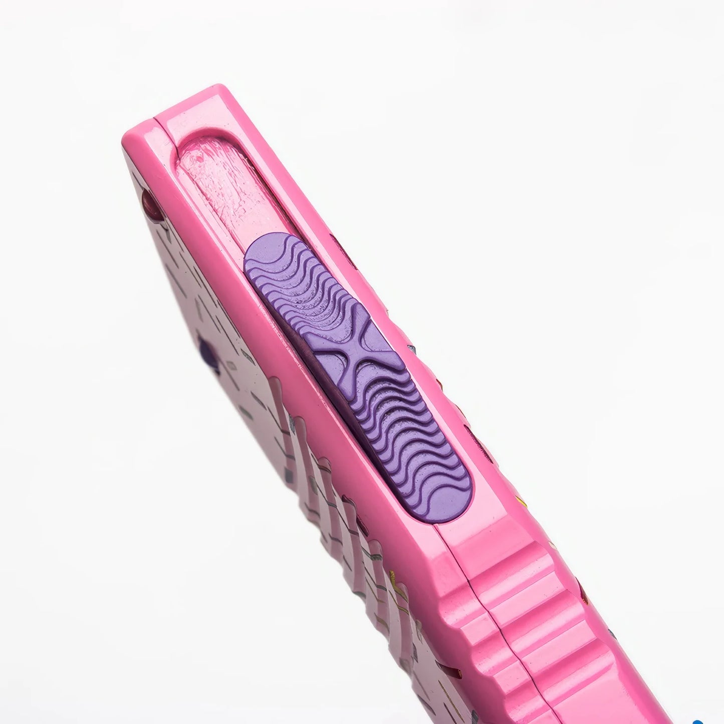 Microtech Dragon Dessert Donut  OTF Blue Blade D2 Outdoor